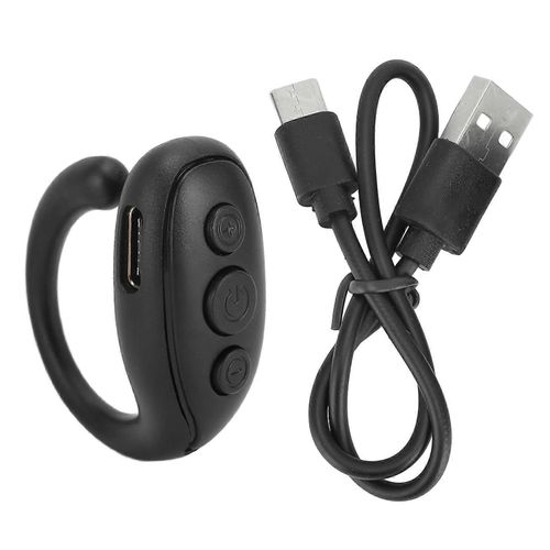 Téléphone portable Bluetooth Télécommande ABS Anneau Forme Longue Durée De Vie De Batterie Appareil Photo Obturateur À Distance Pour Tablette Noir