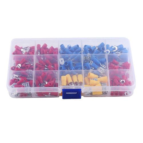 280 Pcs Électrique Assorti Isolé Fil Fer Sertir Bornes Connecteur Cas Kit Set