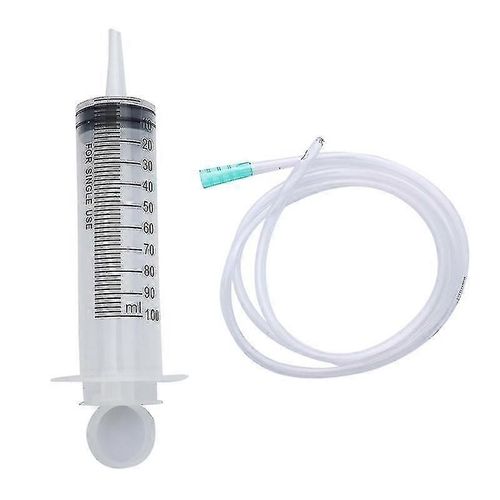 1pcs 100ml Seringue de grande capacité Pompe réutilisable Mesure avec 1m Tube Alimentation Shytmv
