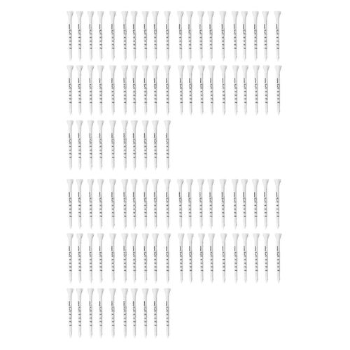 100pcs Golf Professionnel 83mm Blanc Golf Bois Tees Accessoires Golf Training Aids