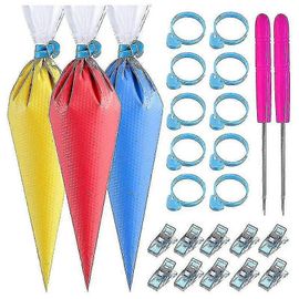 122pcs Tipless Poches À Douille - 100pcs Sac À Pâtisserie Jetable Pour Glaçage / Biscuits Décoration -Gâteau