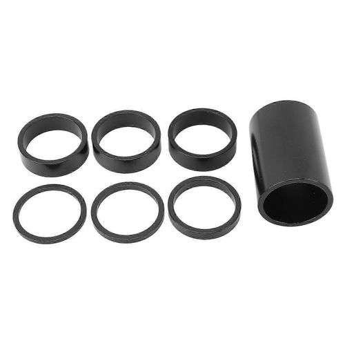 7pcs Alliage D¿Aluminium Vélo Casque Entretoise Pour 28.6mm Fourches 2mm 3mm 5mm 10mm 50mm Vélo Avant Fourche Tige Entretoises Kit