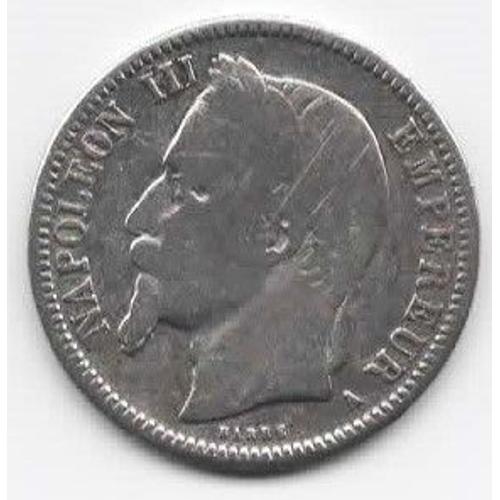 Pièce 1 Francs Napoleon Iii -A-  Désiré-Albert Barre - Année 1868