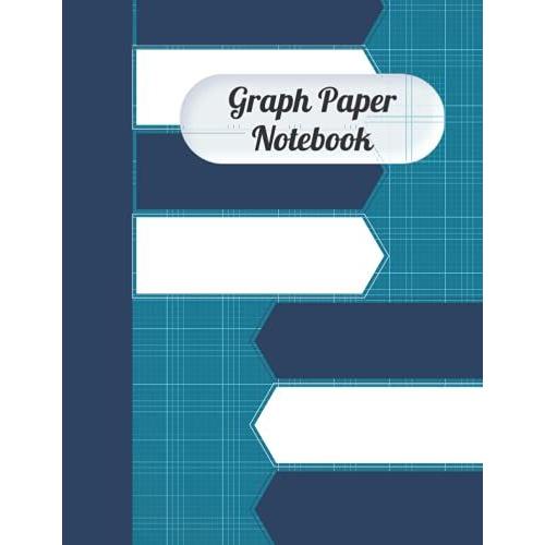 Graph Paper Notebook 8.5" X 11" - Marble Dark Blue Design: Composition Graph Notebook 4x4 | Glossy Cover 120 Blank Sheets Large 8.5x11 | Great For Math And Science Students.