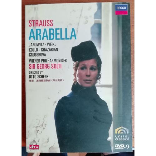 Strauss Arabella Dvd Opéra Toutes Zones Janowitz Weikl Kollo Ghazarian Gruberova
