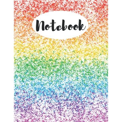 Notebook: Rainbow College Ruled Notebook Soft Cover 120 College Ruled Pages 8.5 X 11 Volume 2 (Rainbow Notebook Series)