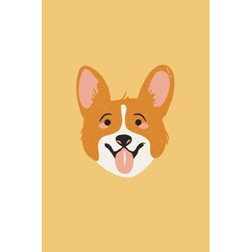 Corgi Notebook | Journal | Ruled Lines | White Paper & Glossy Paperback Cover 6 X 9 | Perfect For Office Home School ... & Note Taking |