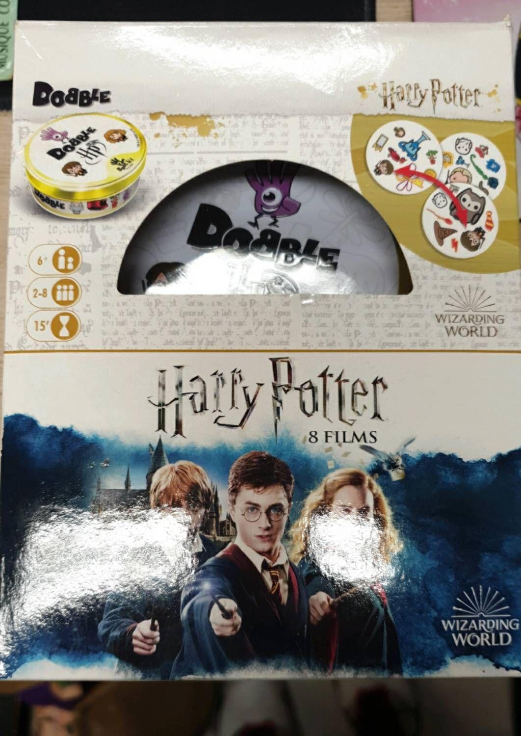 Harry Potter Coffret intégrale Harry Potter BluRay + Jeu de Société Dobble  pas cher 