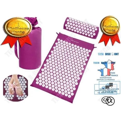 Tapis De Massage - Td® - 68x42cm - Amovible - Lavable - Relaxation Et Bien-Être