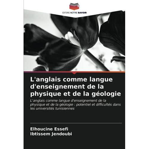 L'anglais Comme Langue D'enseignement De La Physique Et De La Géologie