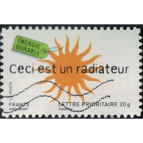 France 2008 Oblitéré Used Energie Durable Ceci Est Un Radiateur Y&t Fr 188 Su
