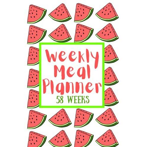 Watermelon Stylish Weekly Meal Planner & Shopping List Book | 58 Week Family Meal Planner | 6 X 9: Track And Plan Your Meals Weekly With This Meal ... Throw In Your Handbag And Take Food Shopping