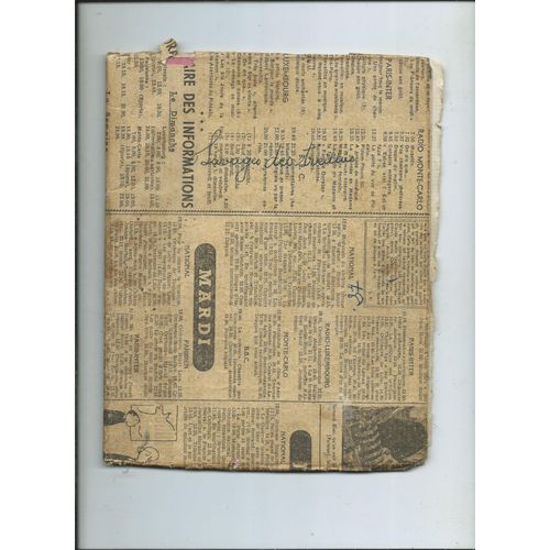 Cahier Militaire Du Soldat Roger Giraud Chatellerault 11/12/1950