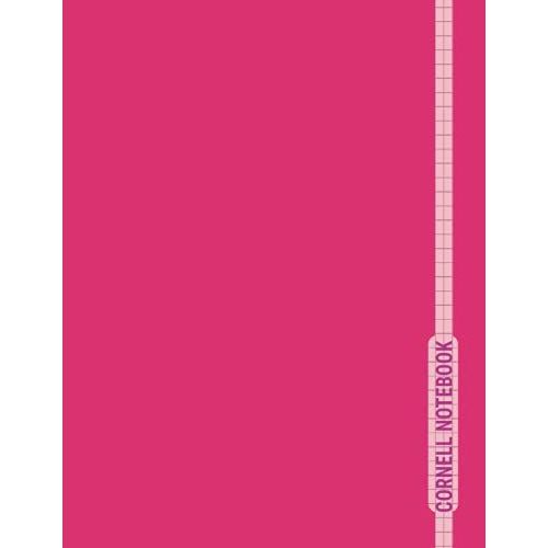 Cornell Notebook: Note Taking With Quad Grid Graph, Simple Ruby Cover Design, Cornell Note-Taking System, Large Size (8.5x 11), 150 Pages, ... (Note-Taking System) | Cornell Notes Notebook
