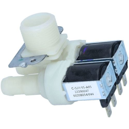 ELECTROVANNE 2 VOIES 90° 13MM pour LAVE LINGE BRANDT - 55X8400