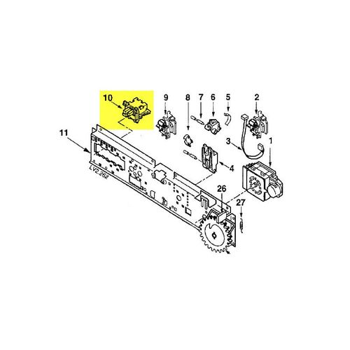 SELECTEUR DE PROGRAMME 2 TOUCHES pour LAVE VAISSELLE THOMSON - 31X5305