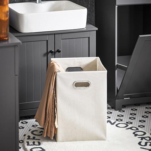 SoBuy BZR21-W Meuble Bas de Salle de Bain Armoire Toilette avec 1 tiroir et  1 Panier à Linge Meuble de Rangement Corbeille à Linge - Cdiscount Maison