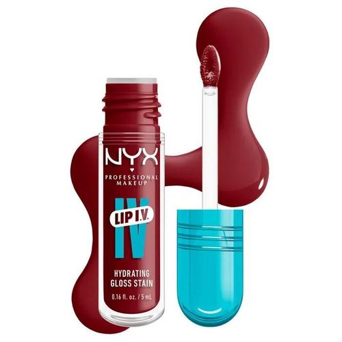 Nyx Professional Makeup, Lip Iv, Gloss, Jusqu'à 12h D'hydratation, Hautement Pigmenté, Fini Brillant, Cranberry Splash Multicolore