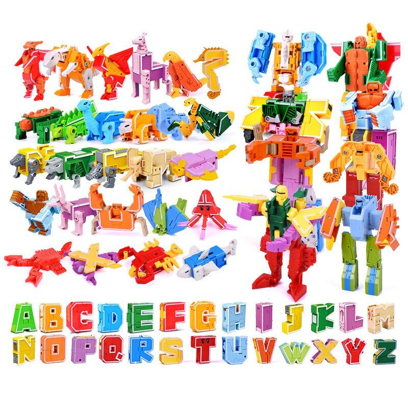 Blanc - Blocs De Construction  Lettres Pour Enfants, 26 Pi... - 2
