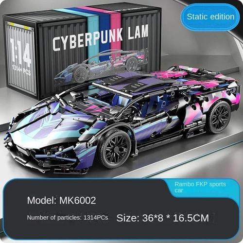 Aucune Boîte - 1314pcs - Cyberpunk Lamborghinis Importer Décennie Ks For Boys, Smile Car, Sports Difficiles, Cadeau D'anniversaire, Nouvelle Technologie
