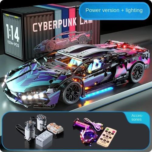 Aucune Boîte - 1314pcs - Cyberpunk Lamborghinis Importer Décennie Ks For Boys, Smile Car, Sports Difficiles, Cadeau D'anniversaire, Nouvelle Technologie