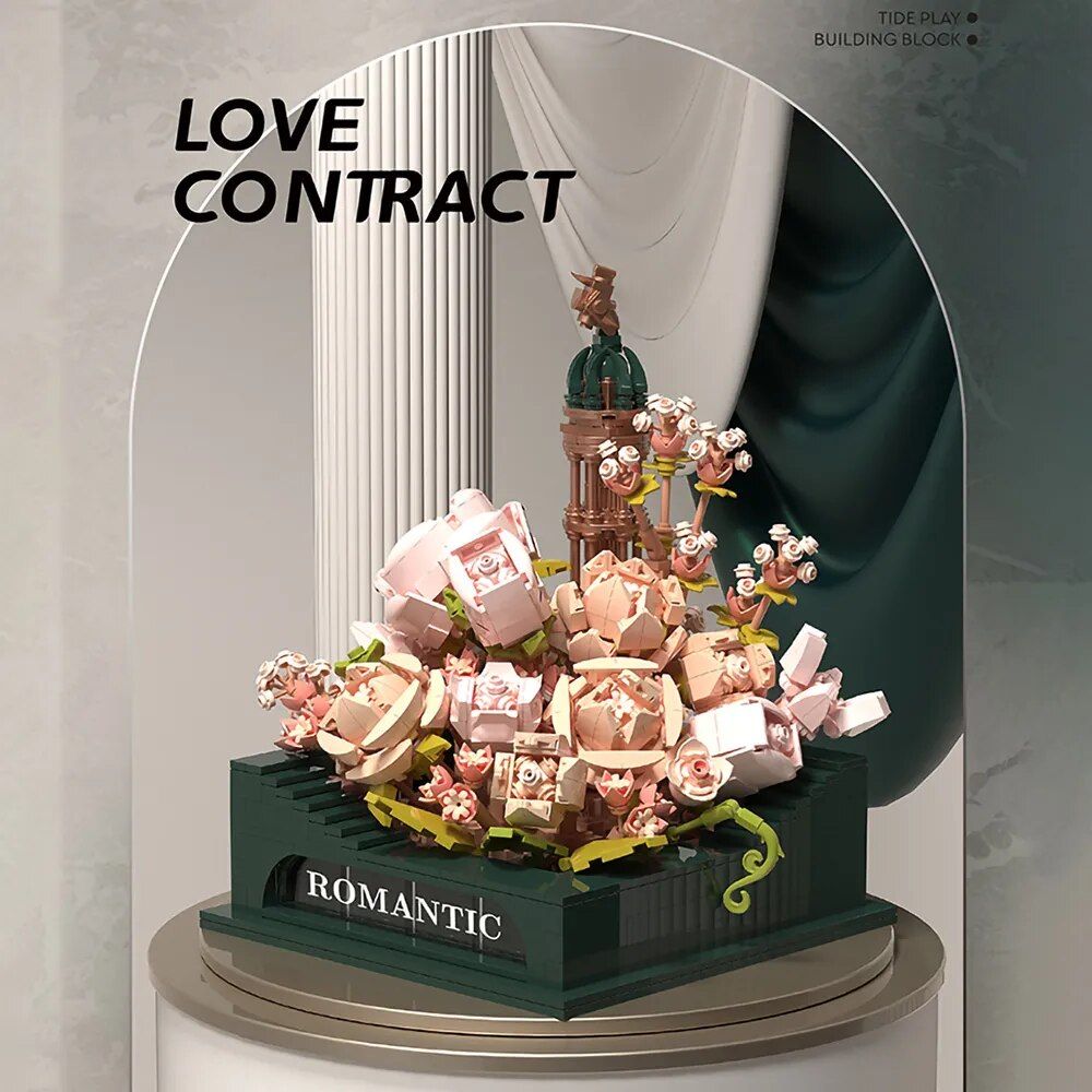 Avec Bo�te - Rose - D�cennie S De Construction De Fleurs Pou... - 6