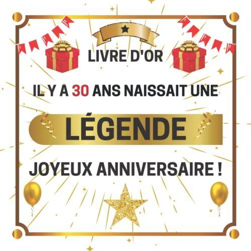 Livre D'or 30 Ans: D©Couvrez Ce Que Vos Proches Pensent De Vous | Cadeau & Deco Anniversaire 30 Ans Femme Homme | 100 Pages Personnaliser De Photos Et Messages.