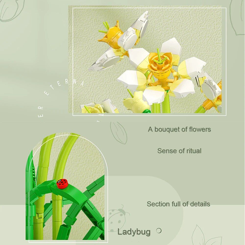 Aucune Bo�te - Narcisse - Bouquet De Fleurs Romantiques Orch... - 4