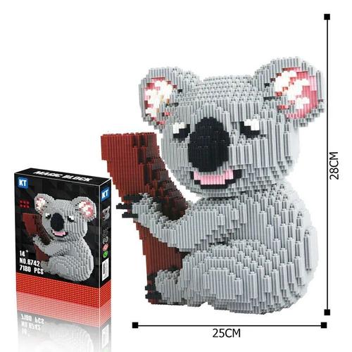 Aucune Boîte - Décennie S De Construction Magiques Koala, Figurine Animale, Modèle 6742, Micro Briques Assemblées, Jouets Pour Cadeau D'anniversaire