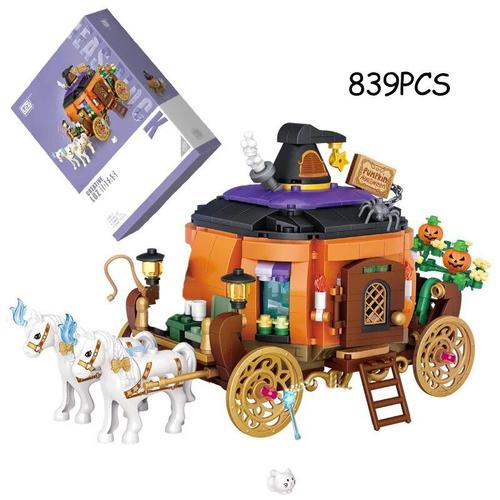 1134 Avec Boîte - Loz-Mini Cabane D'halloween Pour Enfants, Briques De Décoration Créatives, Maison De Nuit De Construction, Moc, Aliments, Chesdistricts Age, Jouets Pour Garçons, Cadeaux Pour Enfants