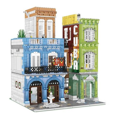 Pas De Boîte 3959pcs - Mini Blocs De Construction De Ville Pour Enfants Et Adultes, Vue Sur La Rue, Briques De Magasin, Jouets Prmoc, Figurines D'action, Cadeaux Techniques Pour Enfants