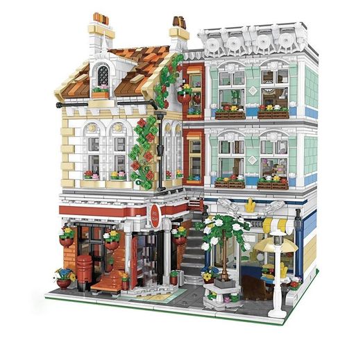 Pas De Boîte 3299pcs - Mini Blocs De Construction De Ville Pour Enfants Et Adultes, Vue Sur La Rue, Briques De Magasin, Jouets Prmoc, Figurines D'action, Cadeaux Techniques Pour Enfants
