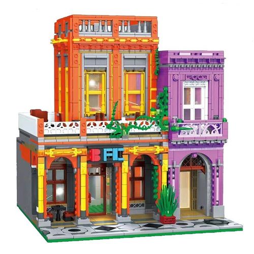 Pas De Boîte 2279pcs - Mini Blocs De Construction De Ville Pour Enfants Et Adultes, Vue Sur La Rue, Briques De Magasin, Jouets Prmoc, Figurines D'action, Cadeaux Techniques Pour Enfants