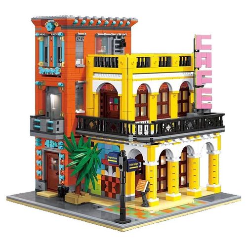 Pas De Boîte 2119pcs - Mini Blocs De Construction De Ville Pour Enfants Et Adultes, Vue Sur La Rue, Briques De Magasin, Jouets Prmoc, Figurines D'action, Cadeaux Techniques Pour Enfants