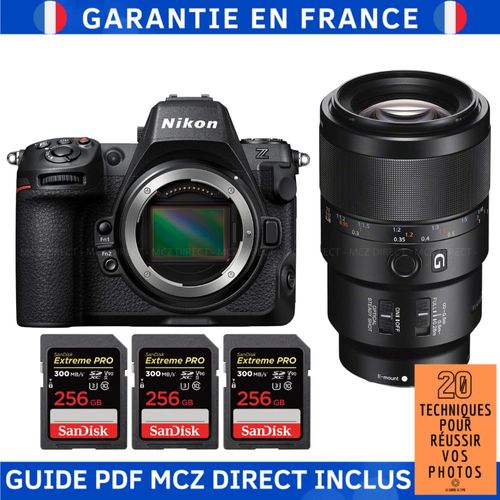 Sony A7R V + FE 90mm f/2.8 Macro G OSS + 3 SanDisk 256GB Extreme PRO UHS-II SDXC 300 MB/s + Guide PDF MCZ DIRECT '20 TECHNIQUES POUR RÉUSSIR VOS PHOTOS'