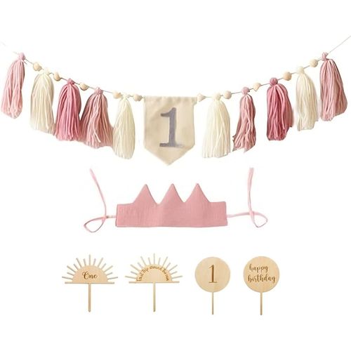 Anniversaire 1 An Bébé Photo Bannière 1-12 Mois Photo Prop 1er Anniversaire Banderole Deco Anniversaire Fille 1 An