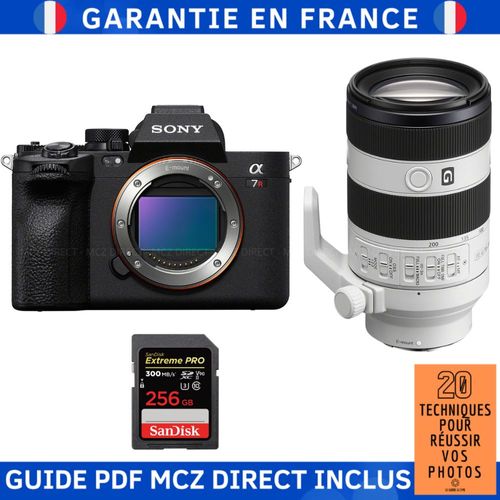Sony A7R V + FE 70-200mm f/4 Macro G OSS II + 1 SanDisk 256GB Extreme PRO UHS-II SDXC 300 MB/s + Guide PDF MCZ DIRECT '20 TECHNIQUES POUR RÉUSSIR VOS PHOTOS'