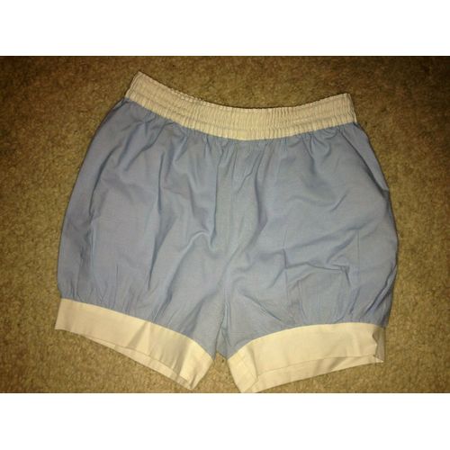 Joli Short Fille Bleu Ciel &amp Blanc Taille 4/6 Ans Idee Cadeau