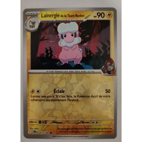 Pokemon Lainergie De La Team Rocket 073 / 182 Reverse Ev10 Rivalités Destinées