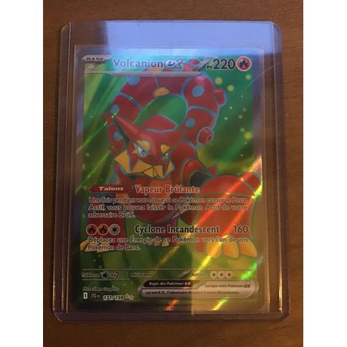 Carte Pokémon - Volcanion Ex - 171/159 - Secrète-Rare En Full Art - Ev9 Aventures Ensemble