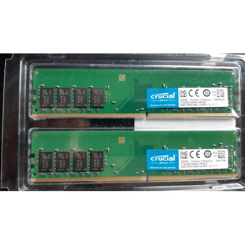 2X CRUCIAL 4GB DDR4-2400