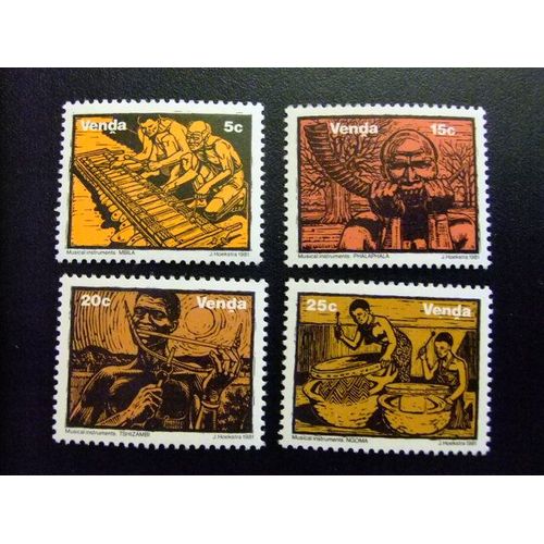48 Venda 1981 / Instruments De Musique Indigènes / Yvert 50 / 53