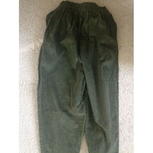 Pantalon Fille Kaki À Fines Côtes &#34 Jeudi Après-Midi &#34 Taille 12 Ans Idée Cadeau