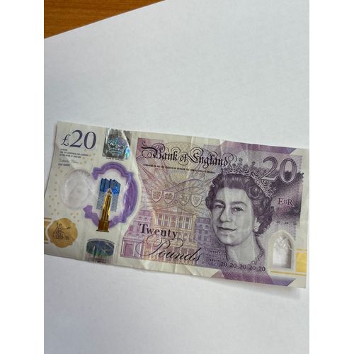 Billet De 20 Livres Reine D’Angleterre