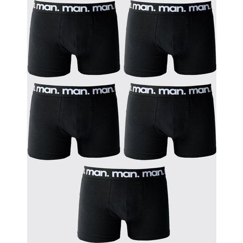 Lot De 5 Boxers - Man Homme - Noir - M, Noir