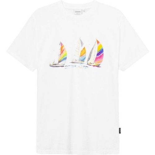 Dedicated T-Shirt Stockholm Sailing Boats T-Shirt Taille S, Blanc