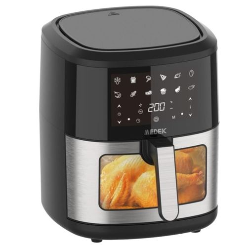Friteuse Airfryer 6L en inox avec fenêtre MD508A-SW MEDEK