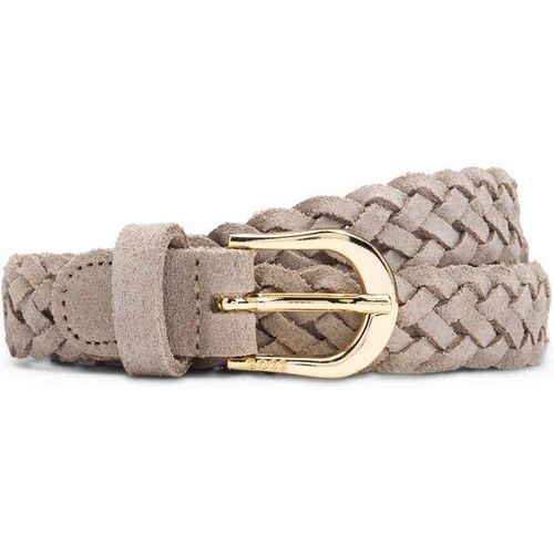 Ceinture En Cuir Suédé Tressé Avec Boucle À Logo Gravé85,100,70,95