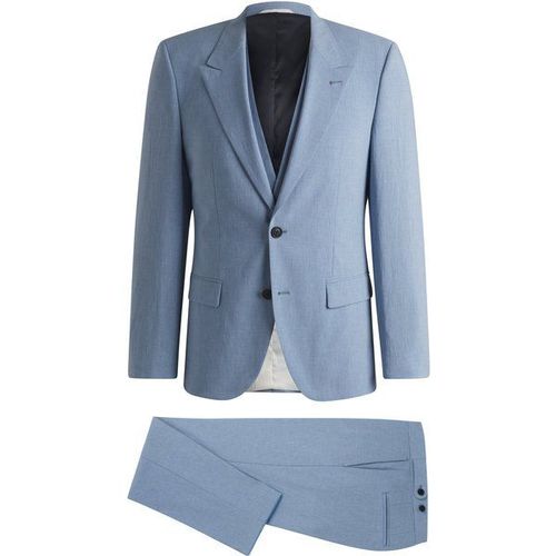 Costume Slim Trois Pièces En Tissu Effet Lin44,46,48,50,52,54,56,90,94