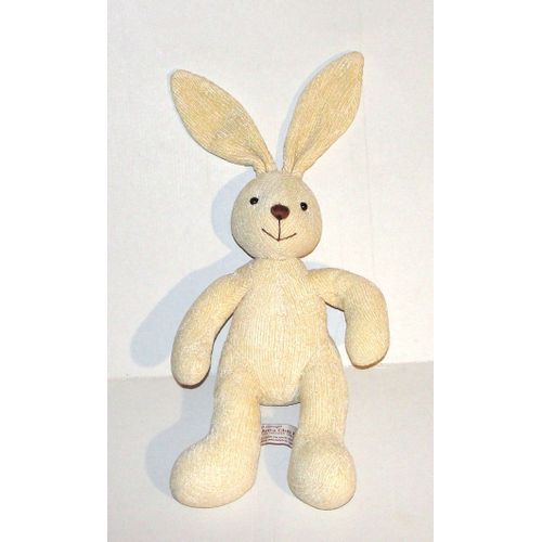 Doudou Lapin Beige Clair Anna Club Corps Tricot